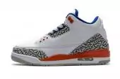 nouvelle air jordan 3 racer pas cher 136064-148 knicks blanche